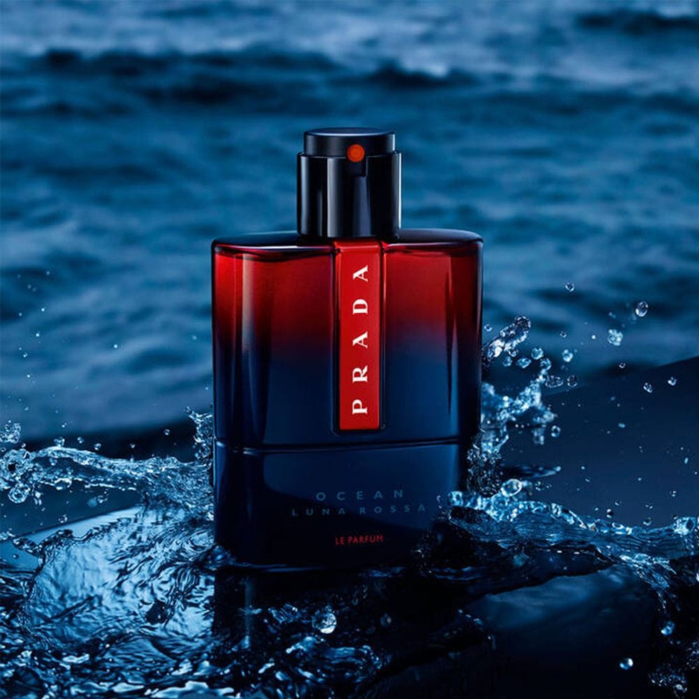 Prada Luna Rossa Ocean Le Parfum 100ML for Men - Lemon Essence, Saffron Accord & Oakwood Smoky Amber Fragrance | 3614274089356