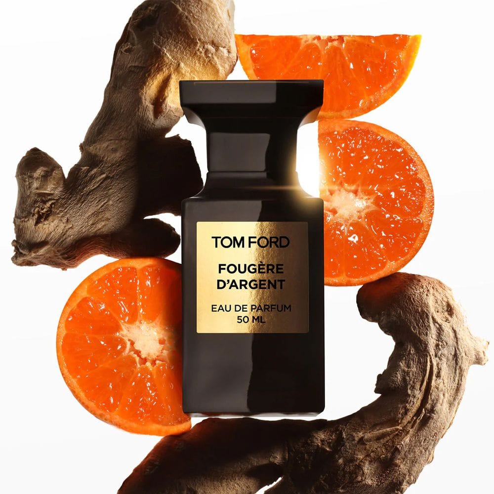 Tom Ford Private Blend Fougere D'Argent Eau de Parfum 50ML – Mandarin Orange, Lavender & Akigalawood Amber Fougere Unisex Fragrance | Black Silver - 888066081115