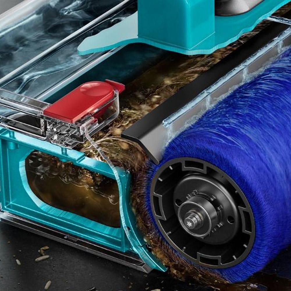 Dyson V15s Detect Submarine Wet & Dry Vacuum Cleaner, 240AW Suction Power, Submarine Wet Roller Head, HEPA Filtration & Fluffy Optic Laser | Iron/Nickel - SV47