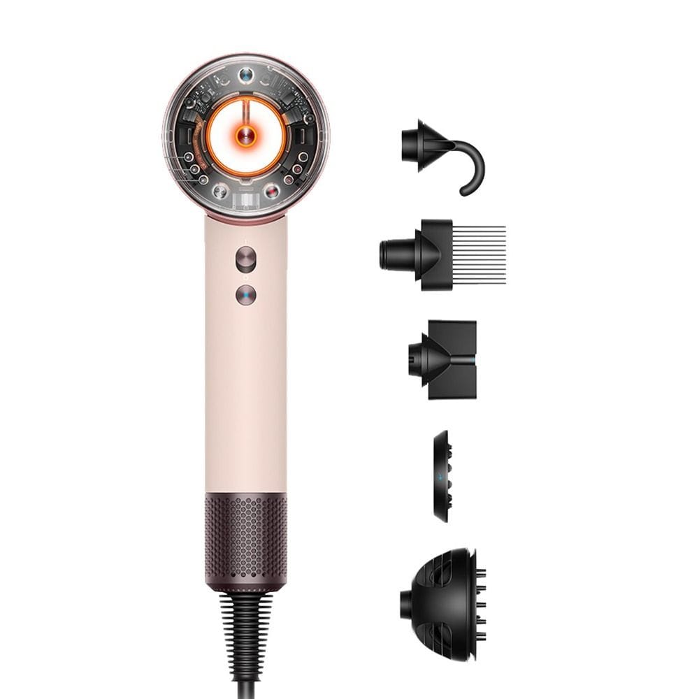 Dyson Supersonic Nural Hair Dryer, Scalp Protect Mode, Attachment Learning, Intelligent Heat Control & Fast Drying Technology | Ceramic Pink/Rose Gold - HD16 T1/T2