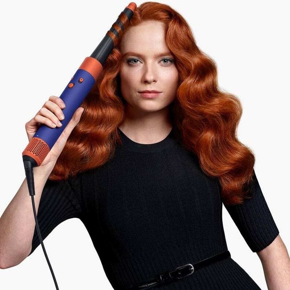 Dyson Airwrap Multi-Styler & Dryer for Curly+Coily Hair, i.d. Curl Technology, Bluetooth Enabled, Fast Dryer & Styling Attachments | Vinca Blue/Topaz - HS08