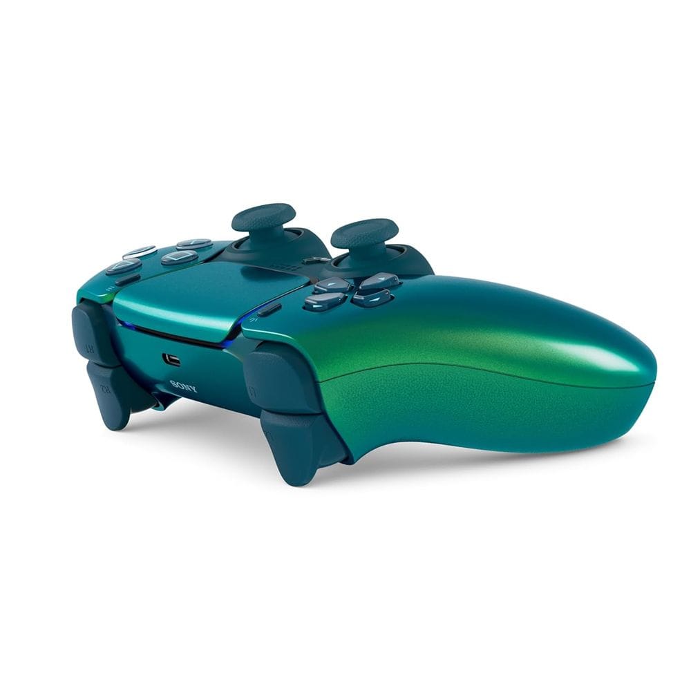 Sony PlayStation 5 DualSense Wireless Controller with Haptic Feedback, Adaptive Triggers, Built-in Microphone & Signature Comfort Design | Chrome Teal - 711719587569