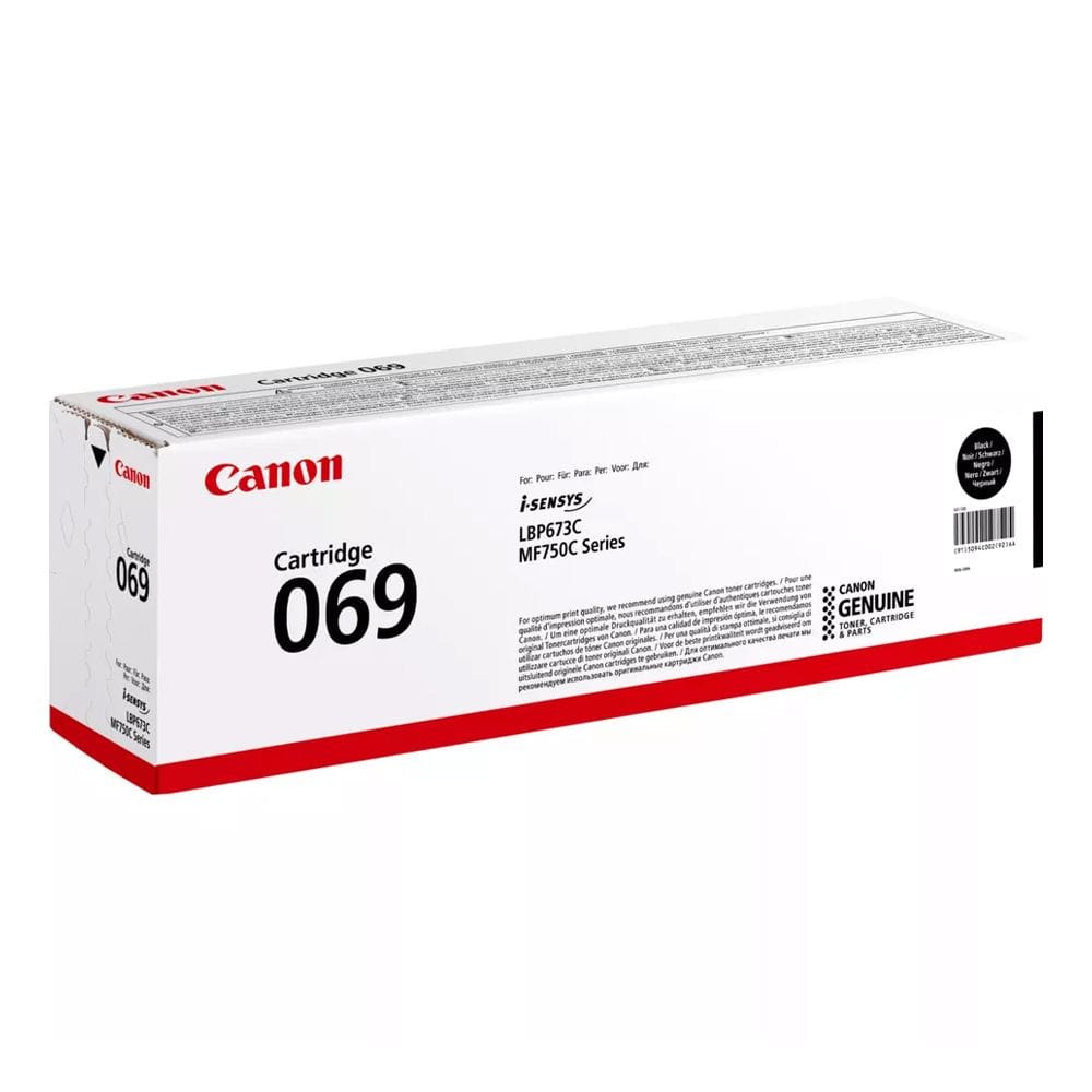 Canon 069 Laser Toner Cartridge, Genuine Black Toner, High Yield Printing, Sharp Text Quality & Canon i-SENSYS Compatibility | Black - 4549292196771