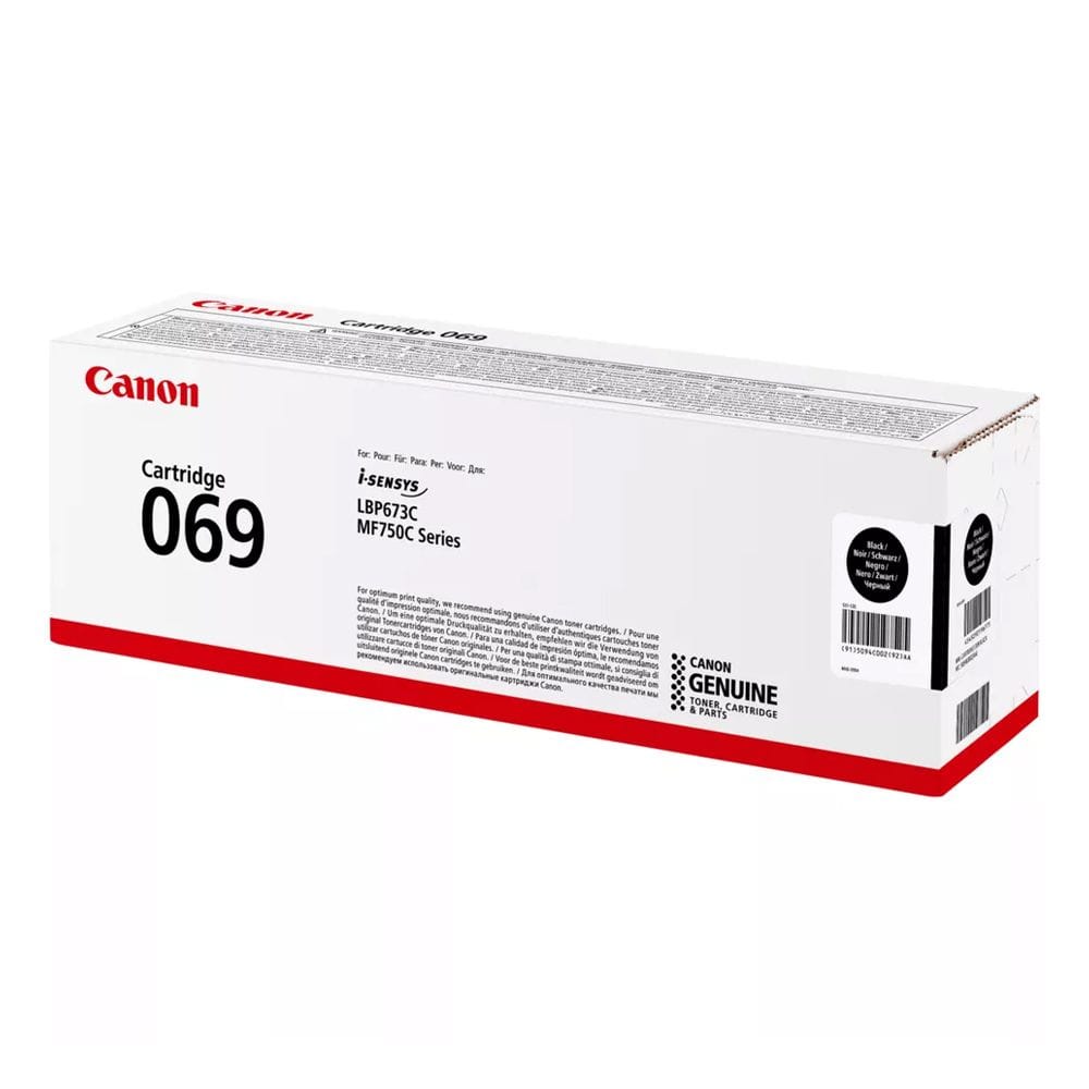 Canon 069 Laser Toner Cartridge, Genuine Black Toner, High Yield Printing, Sharp Text Quality & Canon i-SENSYS Compatibility | Black - 4549292196771