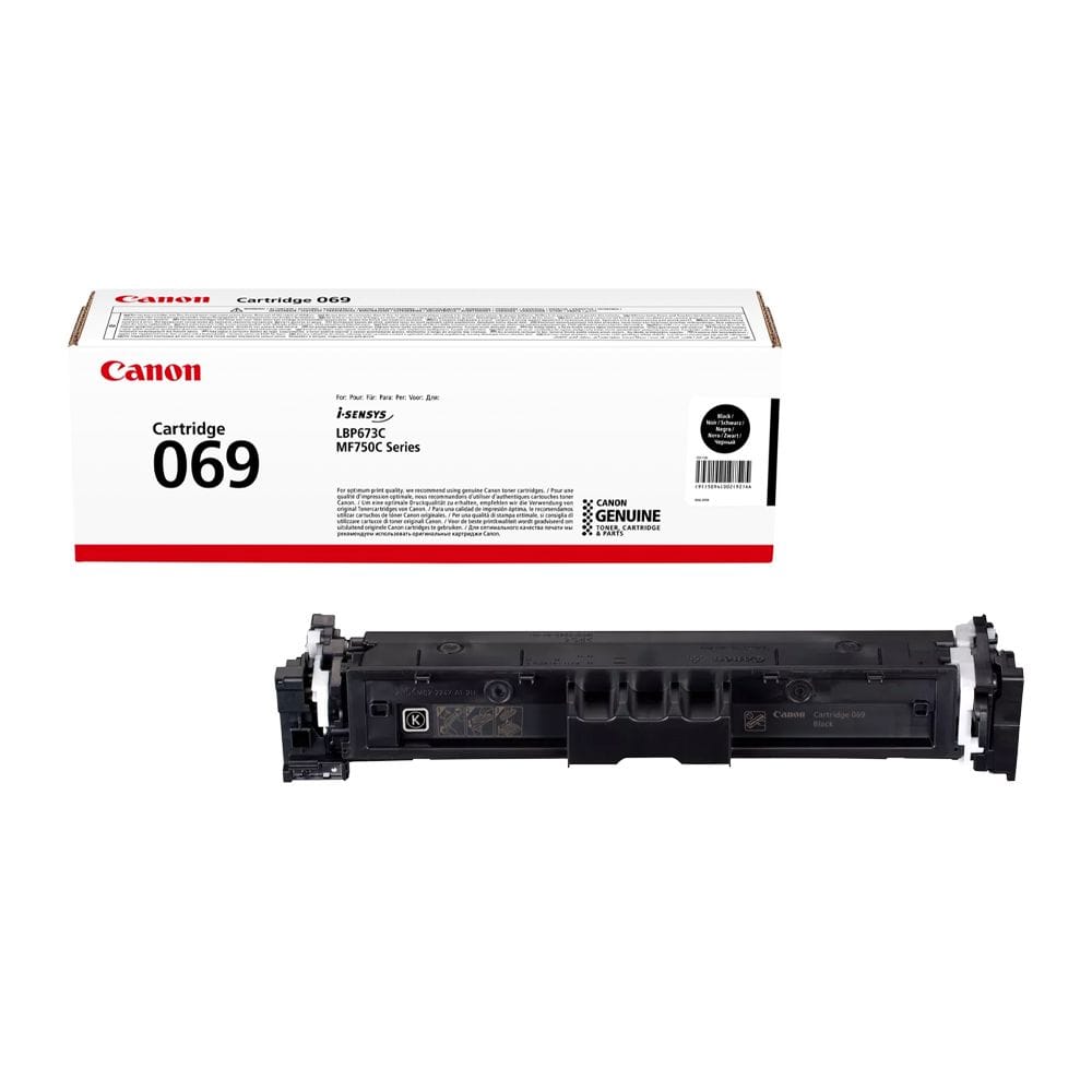 Canon 069 Laser Toner Cartridge, Genuine Black Toner, High Yield Printing, Sharp Text Quality & Canon i-SENSYS Compatibility | Black - 4549292196771