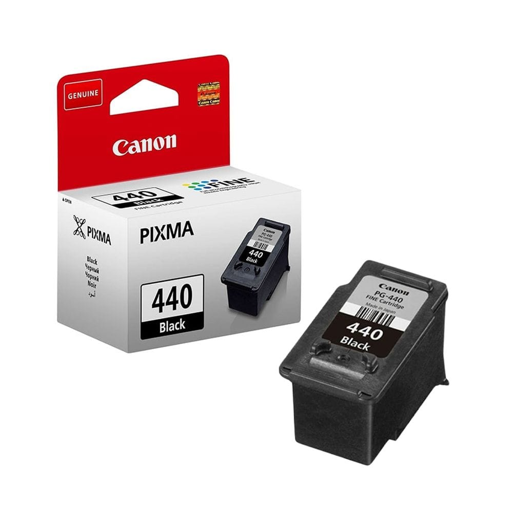 Canon PG-440 Black Ink Cartridge, Genuine Canon Ink, Up to 180 Pages Yield, Sharp Document Printing & PIXMA Printer Compatibility | Black - 4960999782362