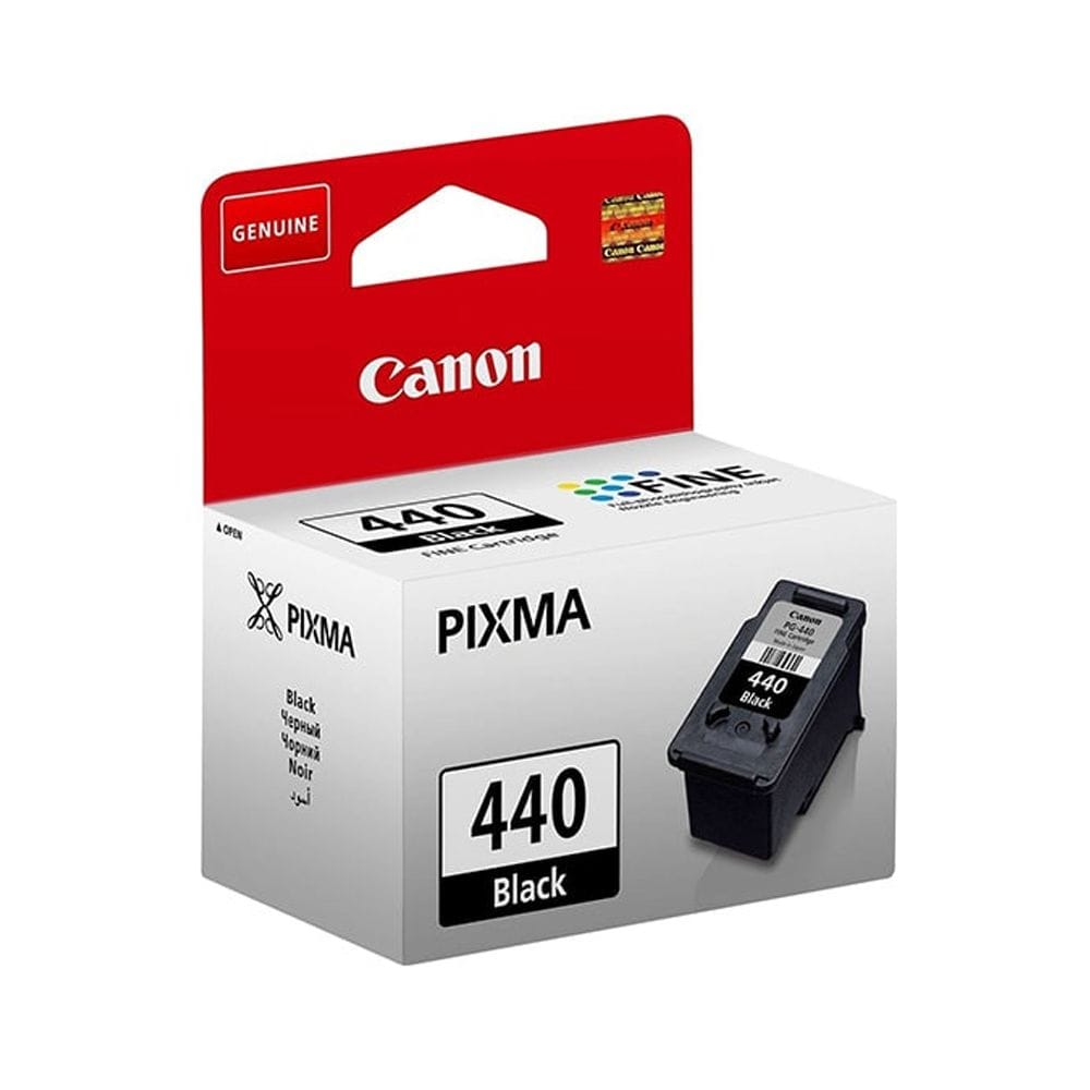 Canon PG-440 Black Ink Cartridge, Genuine Canon Ink, Up to 180 Pages Yield, Sharp Document Printing & PIXMA Printer Compatibility | Black - 4960999782362