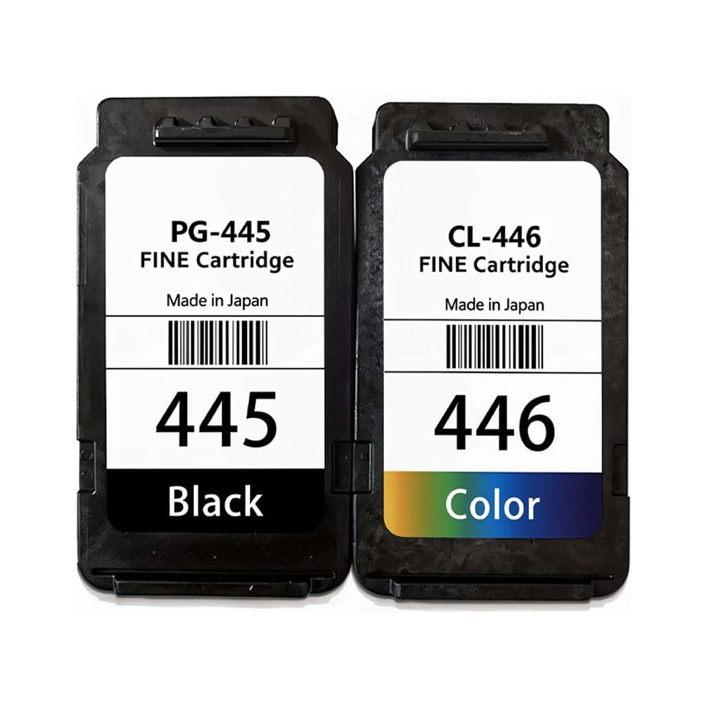 Canon PG-445 & CL-446 Ink Cartridge Combo Pack, Genuine Canon Black & Color Ink, High-Quality Printing, Sharp Text & PIXMA Printer Compatibility | Black/Color - 8714574605555