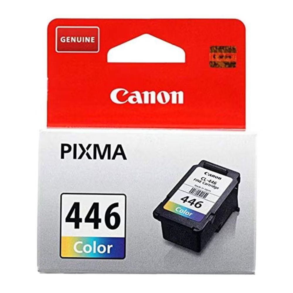 Canon CL-446 Color Ink Cartridge, Genuine Canon Tri-Color Ink, Sharp Color Documents & PIXMA Printer Compatibility | Cyan/Magenta/Yellow - 4960999974484