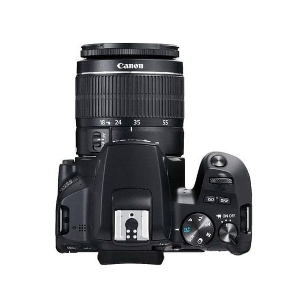 Canon EOS 250D DSLR Camera Double Lens Kit, 24.1MP APS-C Sensor, DIGIC 8 Processor, 4K Video, 18-55mm & 75-300mm Lenses, Dual Pixel CMOS AF | Black - 8714574661551