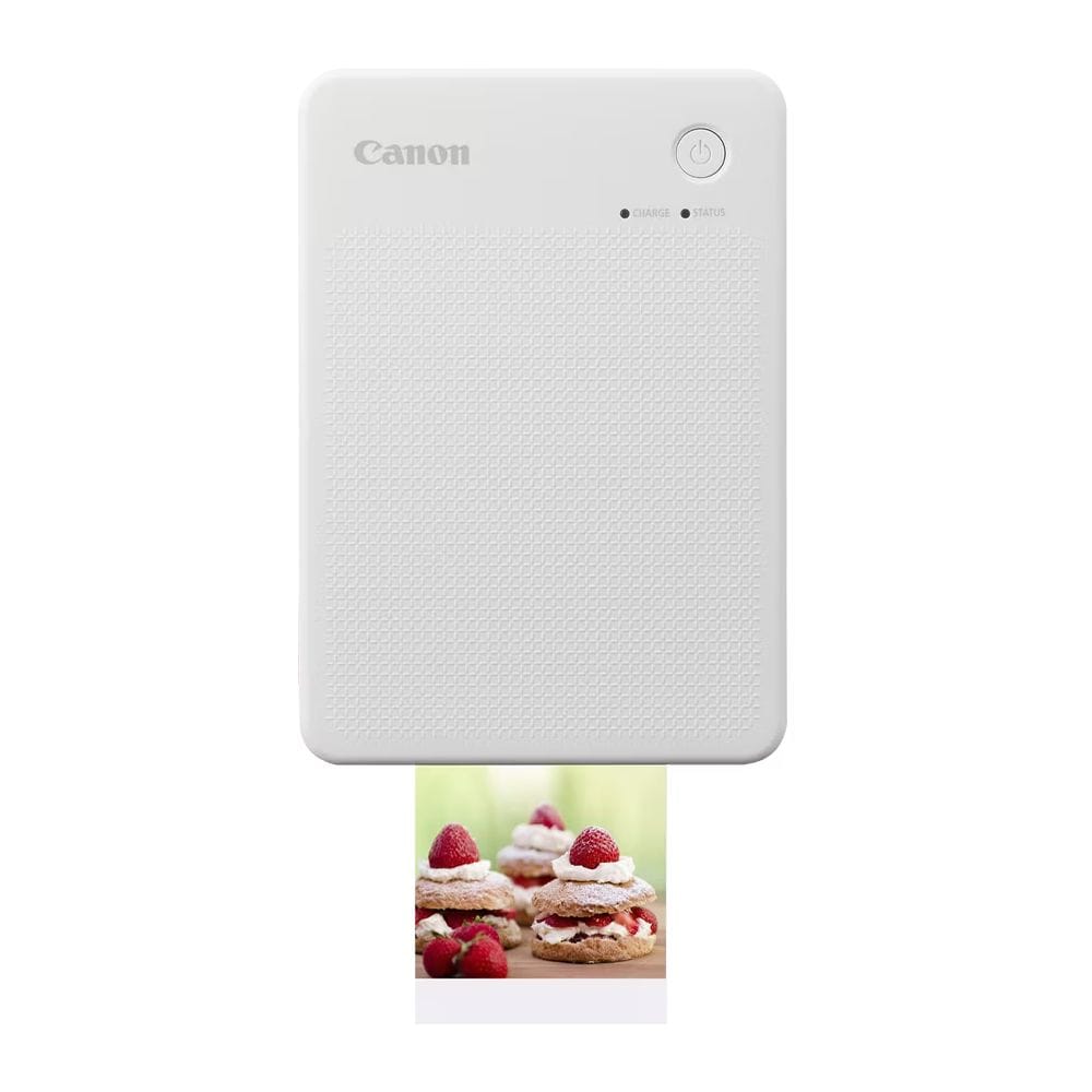 Canon SELPHY QX20 Portable Photo Printer, Wi-Fi Connectivity, Dye-Sublimation Printing, Smartphone Photo Printing & Square Photo Format | White - 4549292238457
