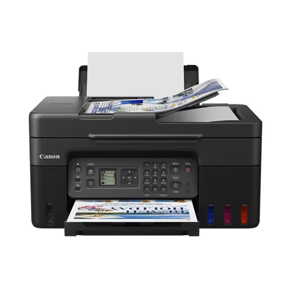 Canon PIXMA G4470 Ink Tank All-in-One Printer, Print Scan Copy Fax, Refillable Ink Tank, Wi-Fi Connectivity & Auto Document Feeder | Black - 4549292205800