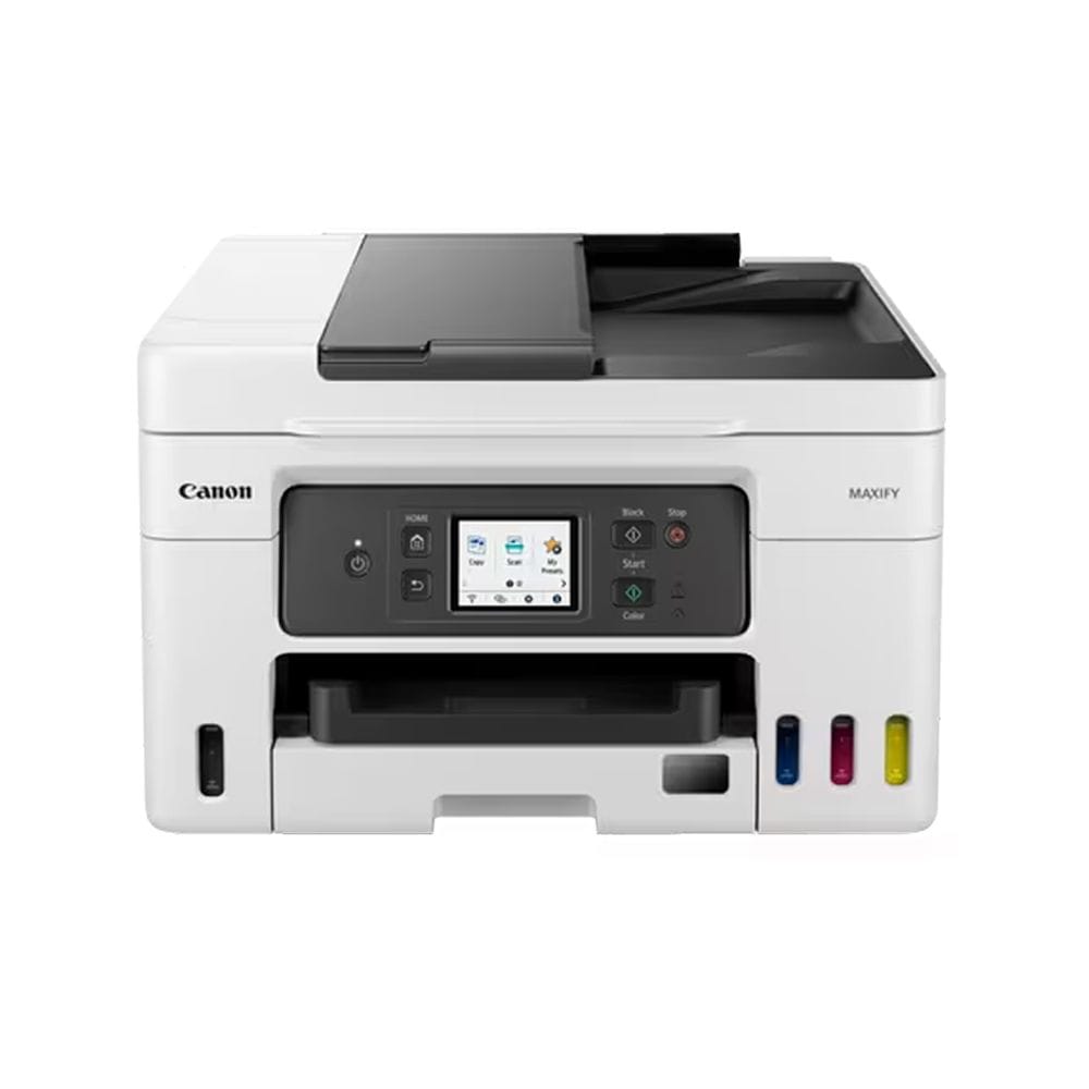 Canon MAXIFY GX4040 Ink Tank All-in-One Printer, Print Scan Copy Fax, Wi-Fi Connectivity, Automatic Document Feeder & MegaTank Refillable System | White - 4549292204285