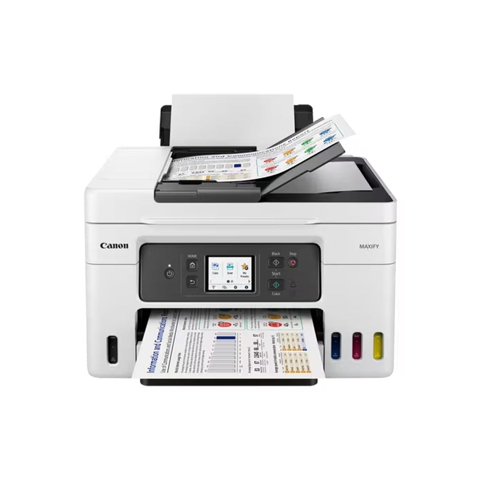Canon MAXIFY GX4040 Ink Tank All-in-One Printer, Print Scan Copy Fax, Wi-Fi Connectivity, Automatic Document Feeder & MegaTank Refillable System | White - 4549292204285