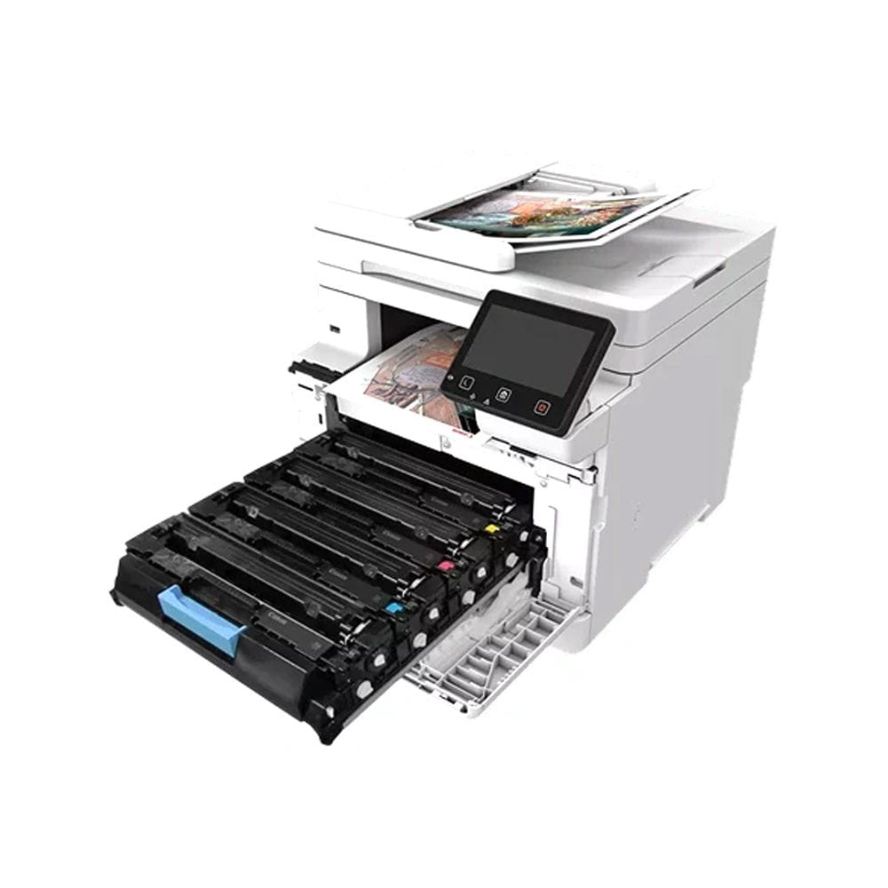 Canon i-SENSYS MF664Cdw Color Laser Multifunction Printer, Print Copy Scan, 25ppm Print Speed, Duplex Printing & Wi-Fi Direct | White - 4549292242140