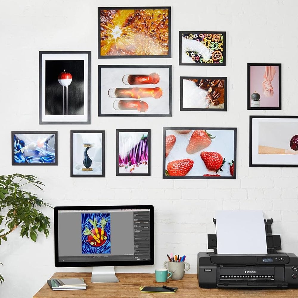 ورق الصور كانون Photo Paper Plus Semi-Gloss SG-201 مقاس A4، 20 ورقة، ورق صور فاخر 260 جم/م²، لمسة شبه لامعة ومتوافق مع الطابعات النافثة للحبر | أبيض - 4960999405377
