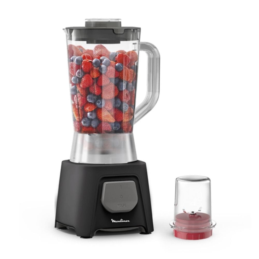 Moulinex Blendeo Blender 450W, 1.5L Capacity, Zelkrom Blades, 220-240V, 50/60Hz - Black - LM2B2828