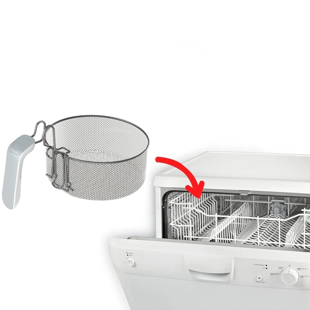 Moulinex Uno Deep Fryer 1.8L, Powerful 1470W Heating Performance, Large Viewing Window For Easy Monitoring, Up to 1kg Food Capacity - White - AF203127