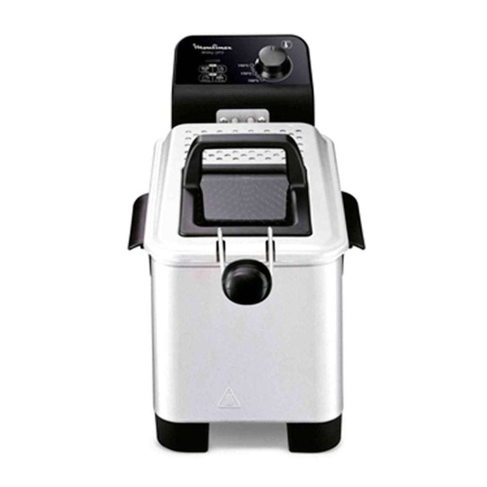Moulinex Easy Pro Semi Professional Deep Fryer 3L, Powerful 2200W Heating Performance, Cool Zone Technology, Adjustable Temperature Control - Silver - AM333027