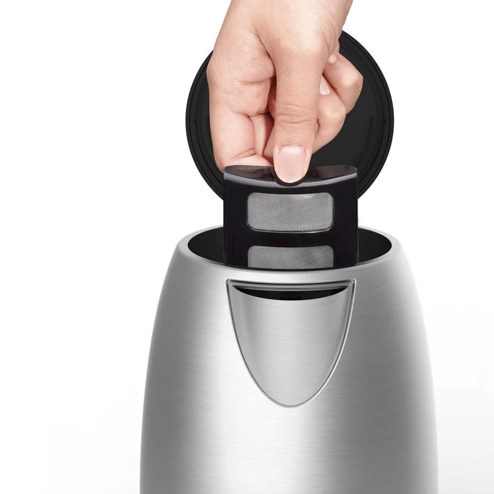 Moulinex Subito Select Electric Kettle 2400W, Capacity 1.7L, Removable Anti-scale Filter, 360° Rotational Base, Assisted Lid Opening - Silver - BY550D27