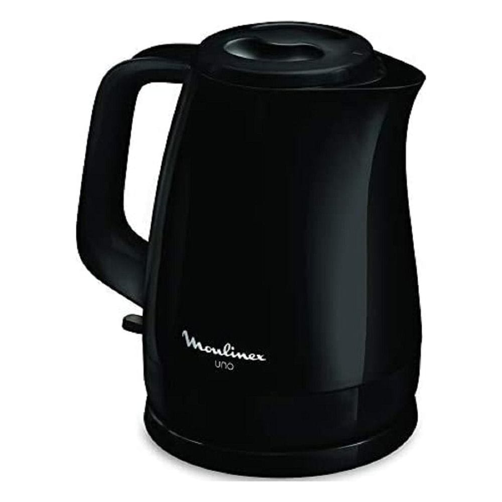 Moulinex Uno Kettle 2400W, Capacity 1.5L, Concealed Heating Element, Removable Lid, 360° Rotational Base, Sleek Compact Design - Black - BY150827
