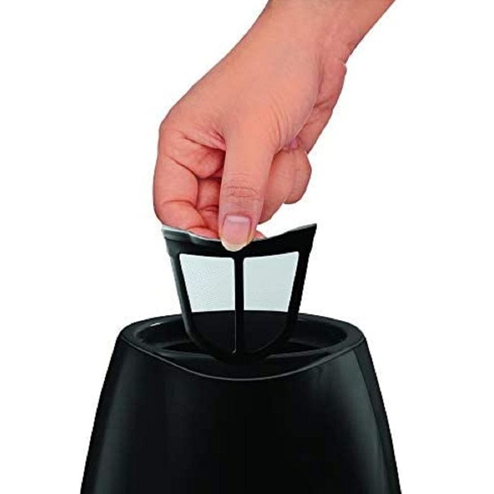 Moulinex Uno Kettle 2400W, Capacity 1.5L, Concealed Heating Element, Removable Lid, 360° Rotational Base, Sleek Compact Design - Black - BY150827
