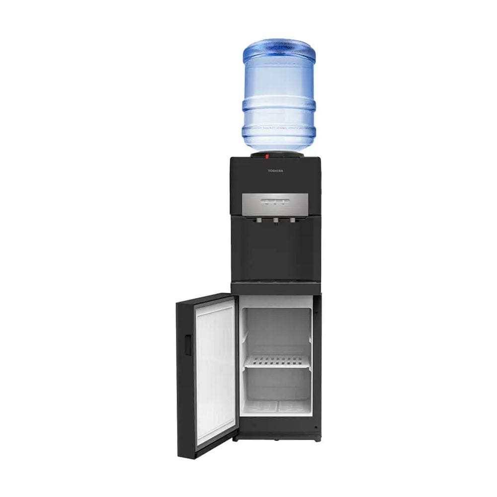 Toshiba Top Loading Electric Water Dispenser 2L, Screen Design, Temperatures Up To 3 Types, External Heating Technology - Black - RWF-W2034TG(K)