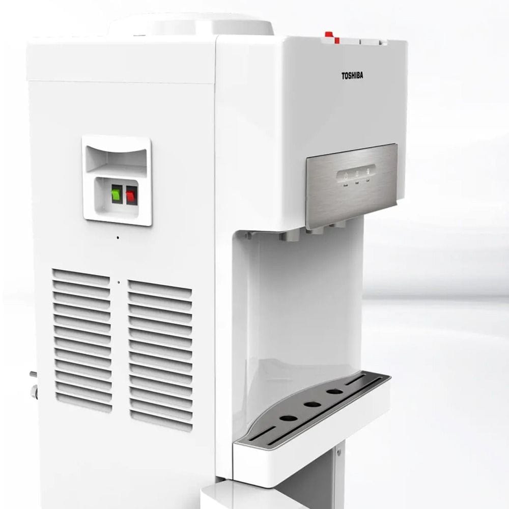 Toshiba Top Loading Electric Water Dispenser 2L, Screen Design, Temperatures Up To 3 Types, External Heating Technology - White - RWF-W2034TG(W)