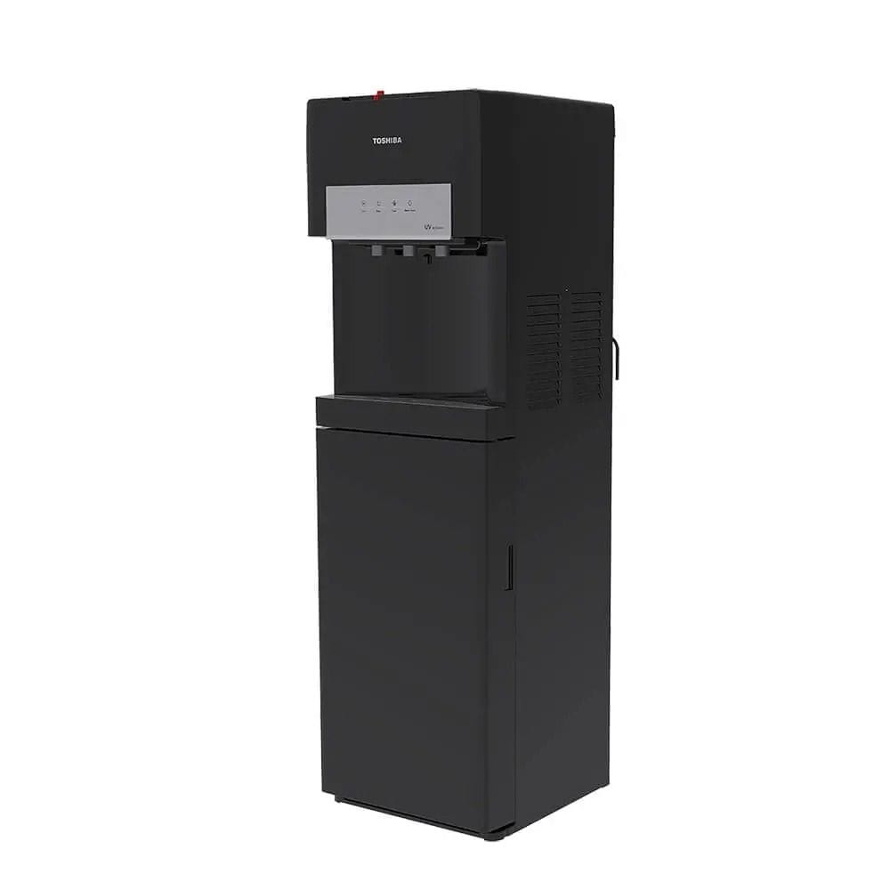 Toshiba Bottom Load Water Dispenser 2.5L, Hot Cold Ambient Temperature, Floor Standing, 3 Taps Push Buttons - Black - RWF-W2035UVBG(K)