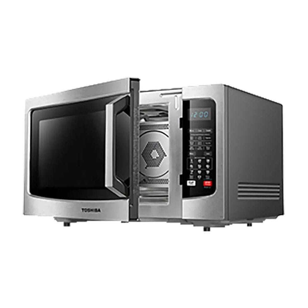 Toshiba Microwave Oven 1000W, 10 Auto Cook Menu, Grill Power 1100W, 11 Power Level, Multi-Cooking Function - Black - ML-EC42S(BS)