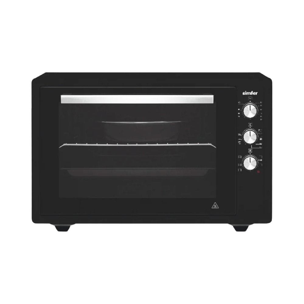 Simfer Oven Multi Cooker 50L, 360° Degree Rotary, Metal Control Panel, Manual Steam Support, Rotatable Motor, Mechanic Timer - Black - SM5005MTR