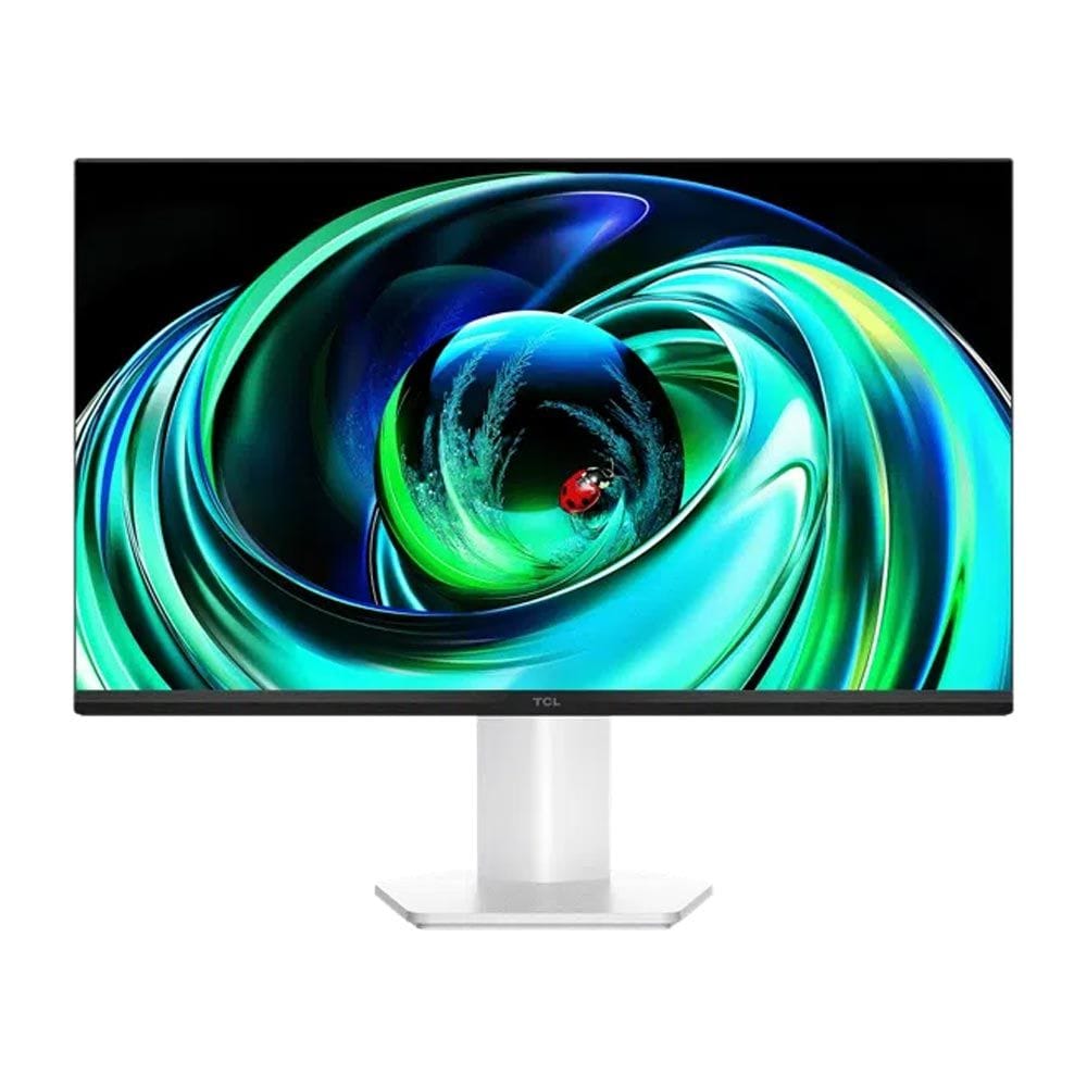 شاشة TCL Mini LED مقاس 24 بوصة، 100 هرتز، سطوع 450 شمعة، تغطية ألوان 92% DCI-P3 - أبيض - 24G54