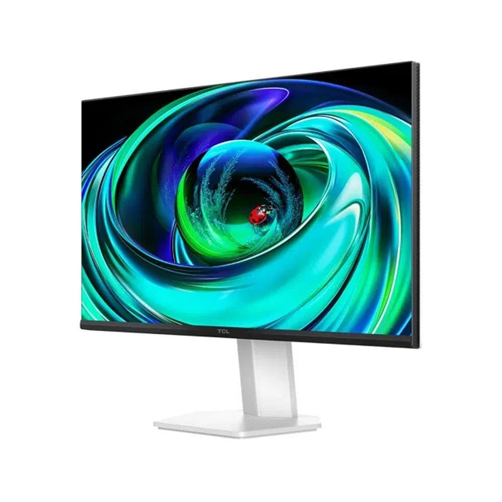 شاشة TCL Mini LED مقاس 24 بوصة، 100 هرتز، سطوع 450 شمعة، تغطية ألوان 92% DCI-P3 - أبيض - 24G54