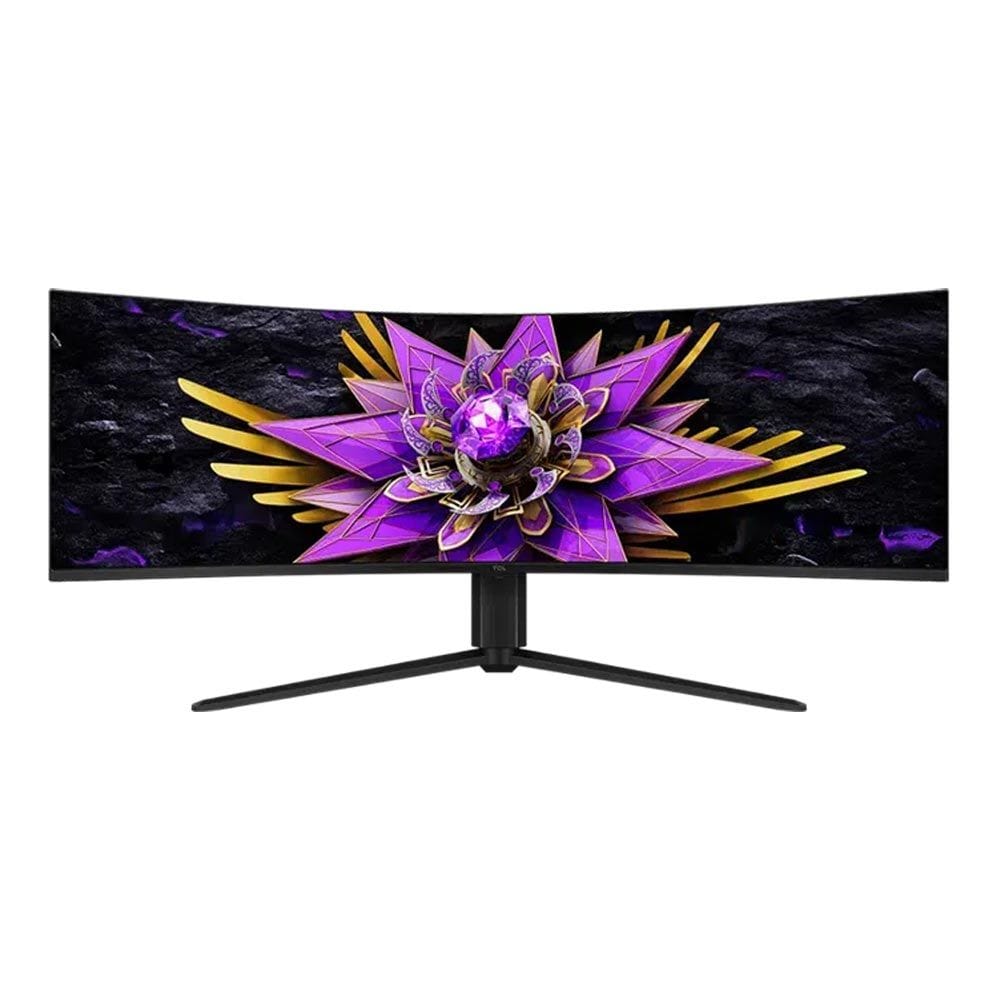 TCL Curved Dual 4K QD Mini LED Monitor 57 Inch, 98% DCI-P3 Ultra High Color Gamut, Rheinland Low Blue Light Certification - Black - 57R94