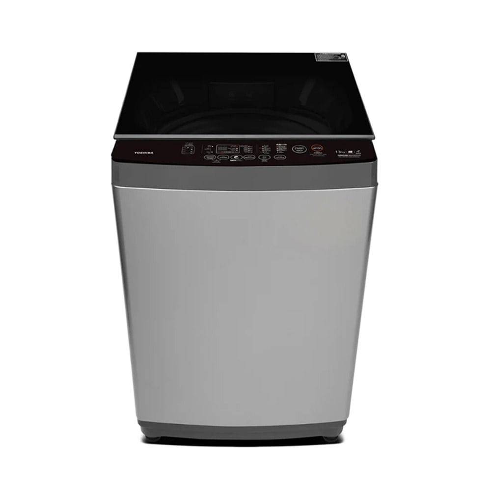 Toshiba Top Loading Washing Machine 13Kg, Powerful And Efficient Cleaning, 1550W Power Rated, Sleek Design - Silver - AW-DUHN1400LUPB(SG)