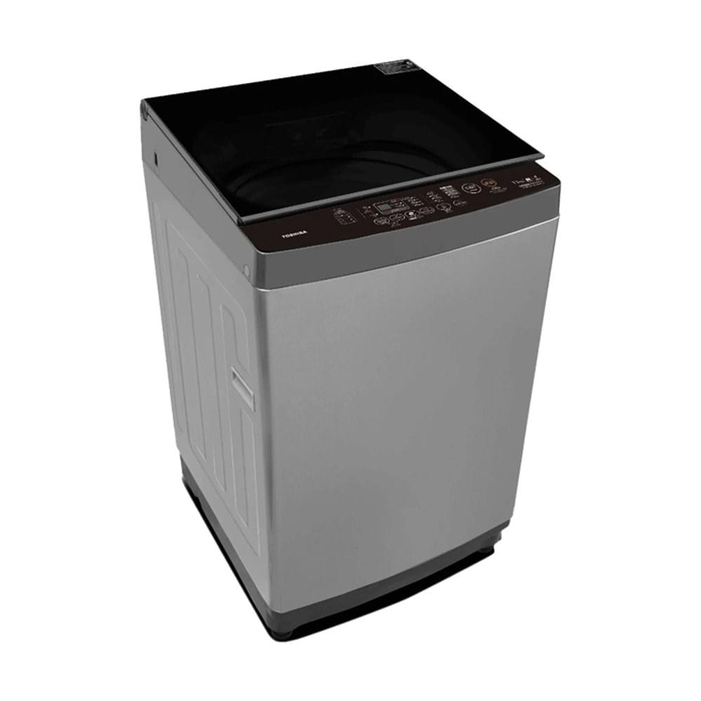 Toshiba Top Loading Washing Machine 13Kg, Powerful And Efficient Cleaning, 1550W Power Rated, Sleek Design - Silver - AW-DUHN1400LUPB(SG)