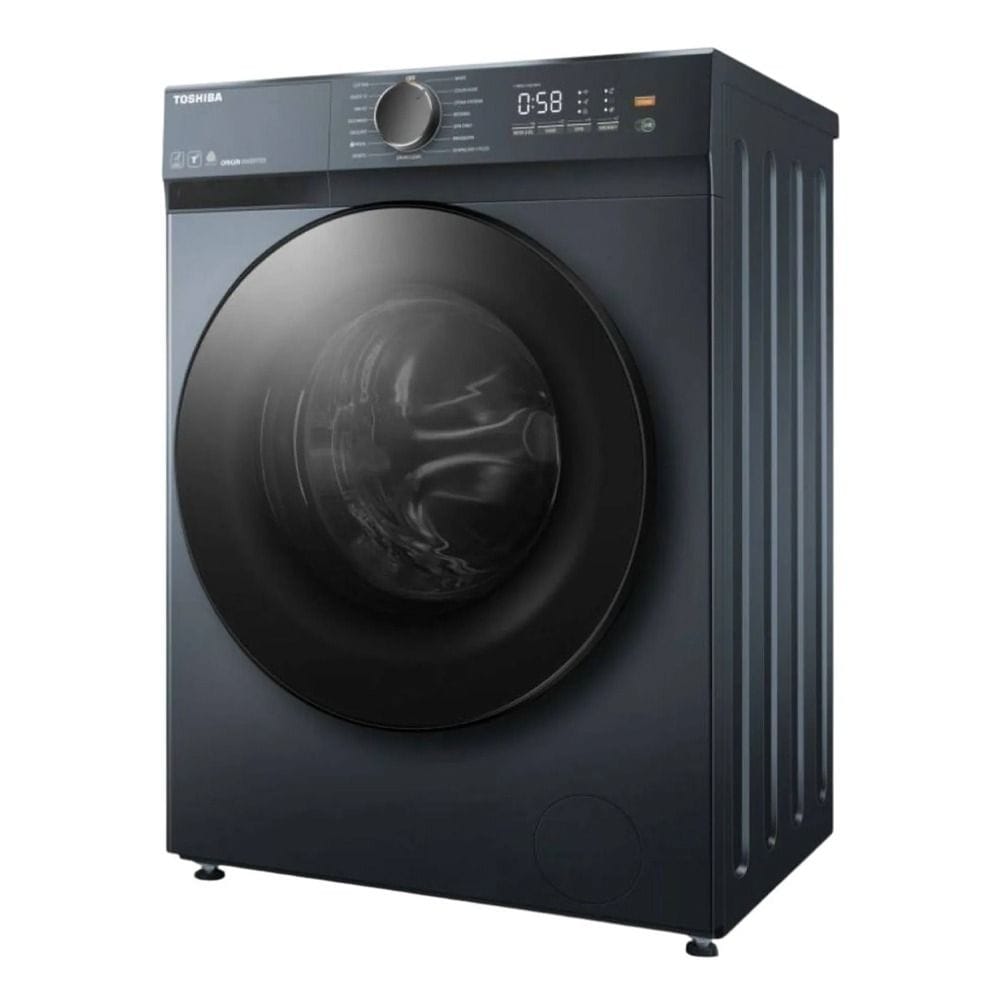 Toshiba Front Load Washer 10Kg, High Spin Performance, Versatile Wash Programs, Deep Cleaning via Nano Bubbles - Gray - TW-T21BU110UWB(MG)