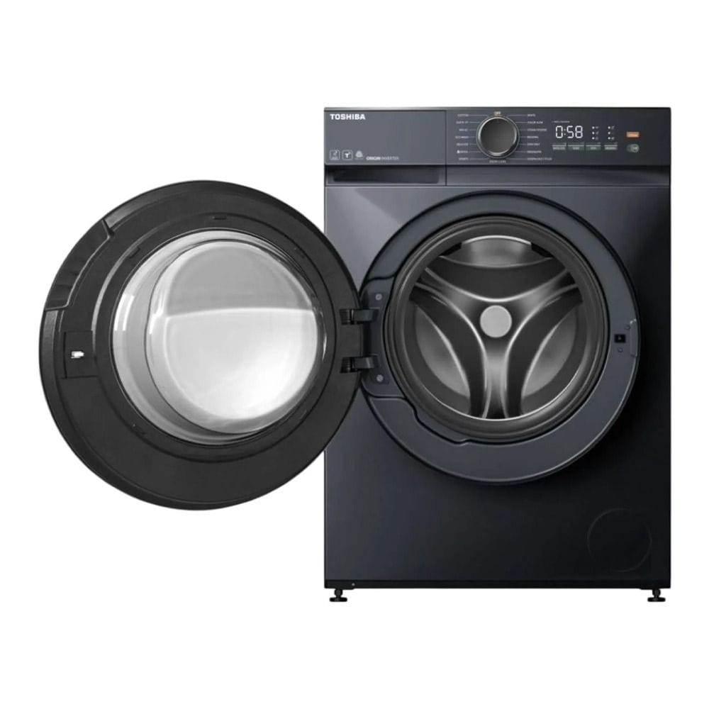 Toshiba Front Load Washer 10Kg, High Spin Performance, Versatile Wash Programs, Deep Cleaning via Nano Bubbles - Gray - TW-T21BU110UWB(MG)