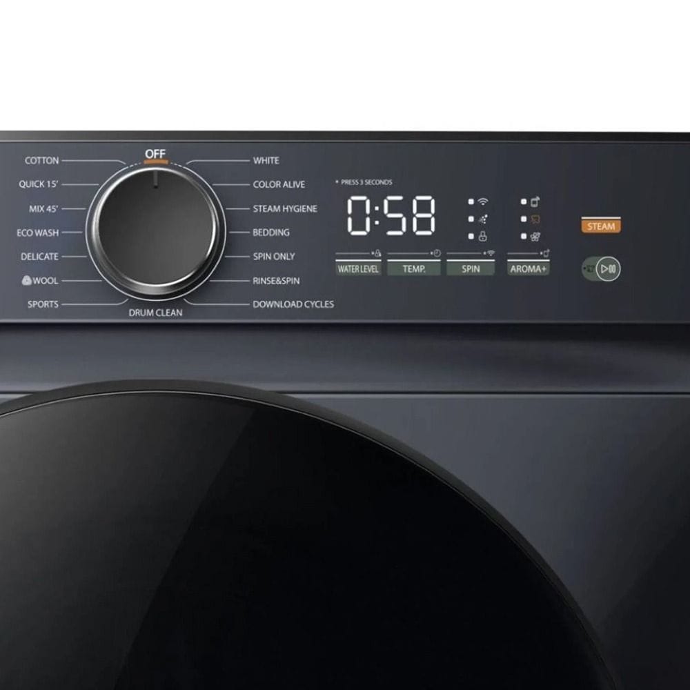 Toshiba Front Load Washer 10Kg, High Spin Performance, Versatile Wash Programs, Deep Cleaning via Nano Bubbles - Gray - TW-T21BU110UWB(MG)