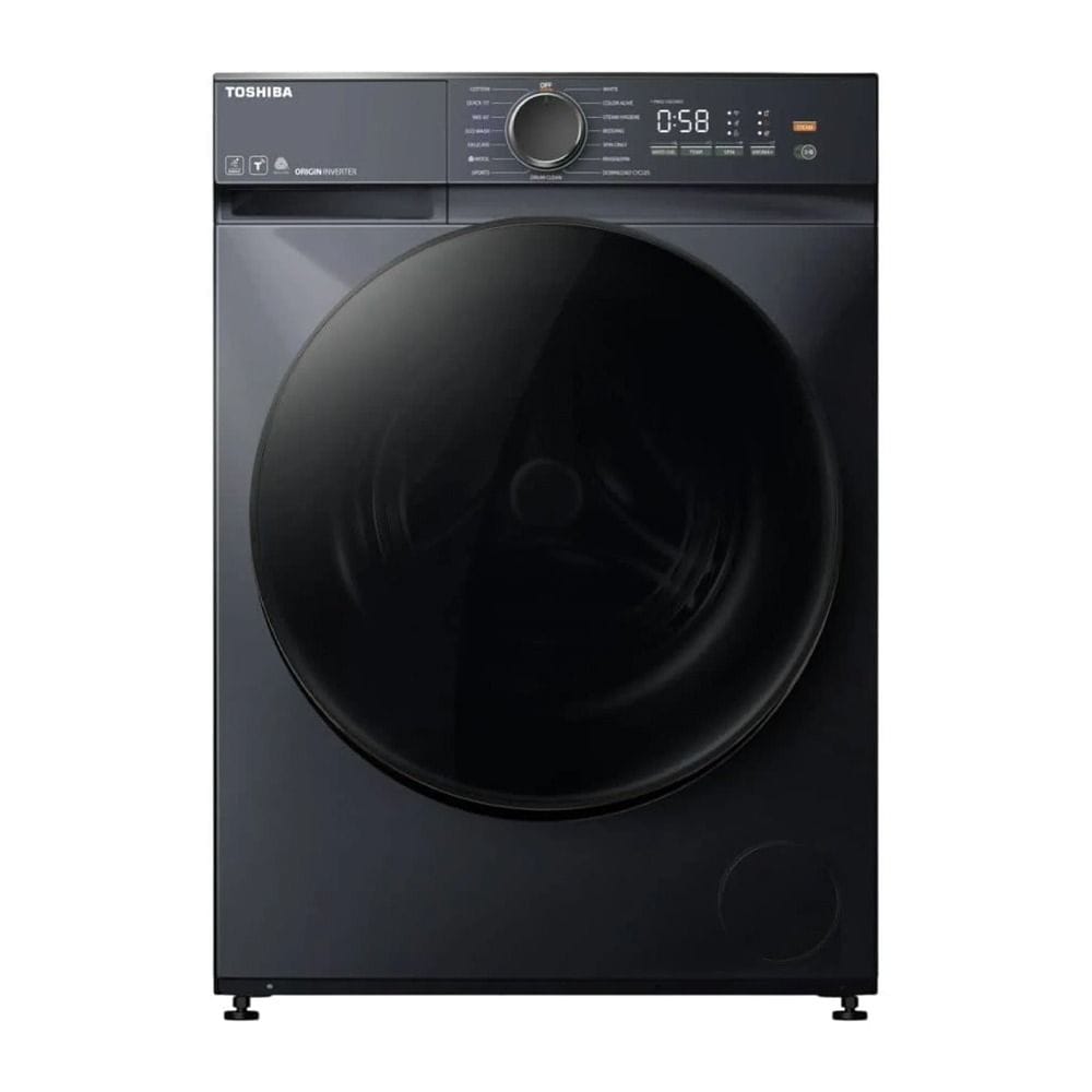 Toshiba Front Load Washer 10Kg, High Spin Performance, Versatile Wash Programs, Deep Cleaning via Nano Bubbles - Gray - TW-T21BU110UWB(MG)