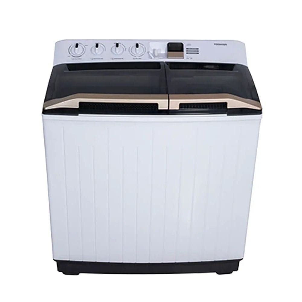 Toshiba Twin Tub Washing Machine 16Kg, Strong Washing And Powerful Spin Drying Performance, Double Water Inlets - White - VH-J170W
