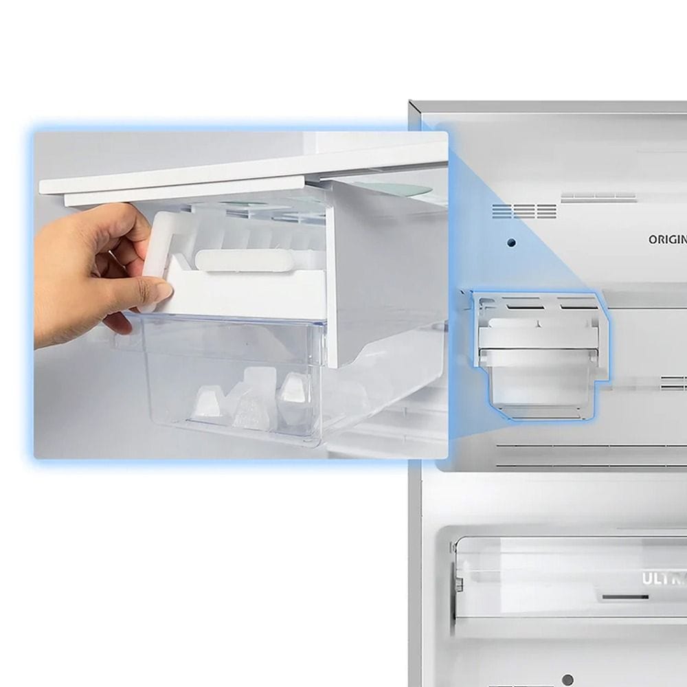 Toshiba Double Door Refrigerator 558L, Dual Frequency Compatibility, Origin Inverter Technology, Ultra Fresh Chiller Compartment - Gray - GR-RT735WE-PMF(49)
