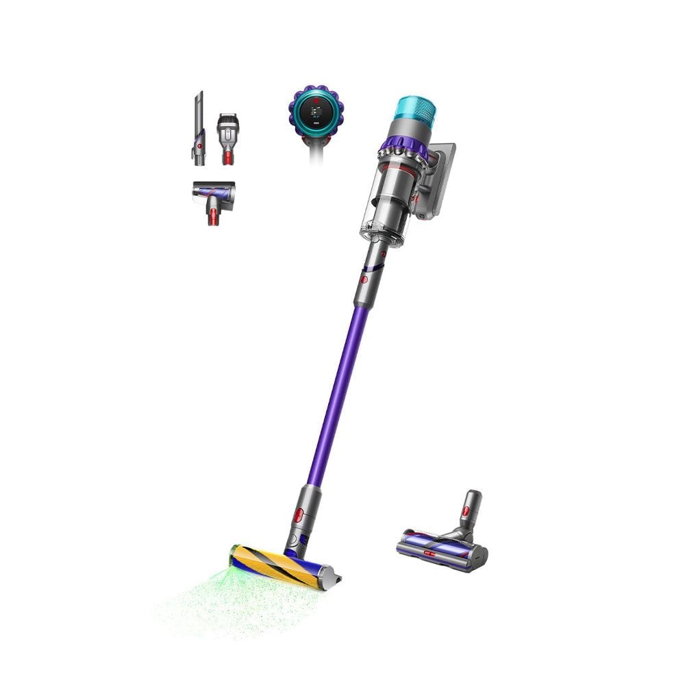 Dyson Gen5 Detect Absolute Cordless Vacuum Cleaner - 70 Min Runtime, Fluffy Optic Cleaner Head, HEPA Filtration Powerful Suction | Iron/Purple - SV23