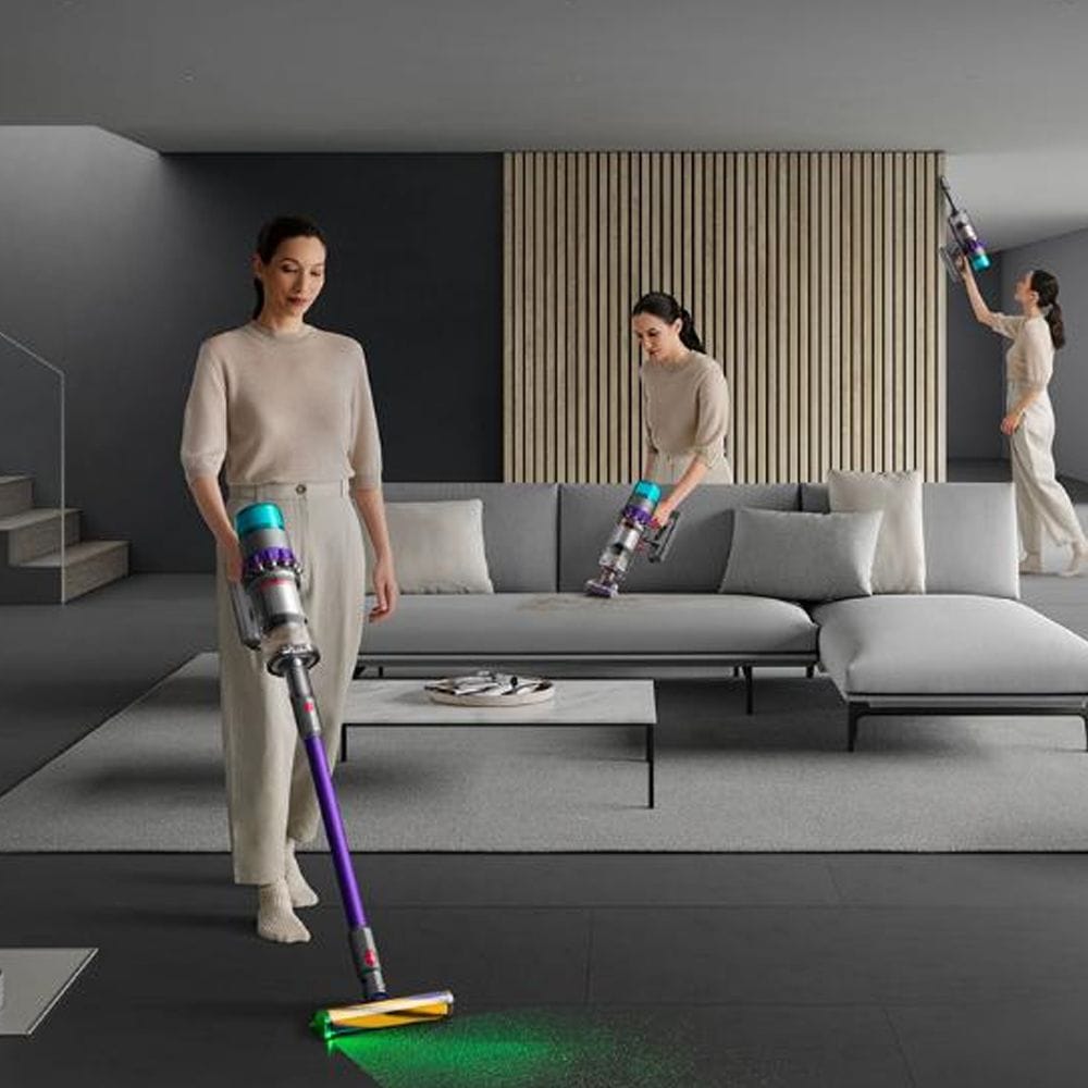 Dyson Gen5 Detect Absolute Cordless Vacuum Cleaner – 70 Min Runtime, Fluffy Optic Cleaner Head, HEPA Filtration Powerful Suction | Iron/Purple - SV23