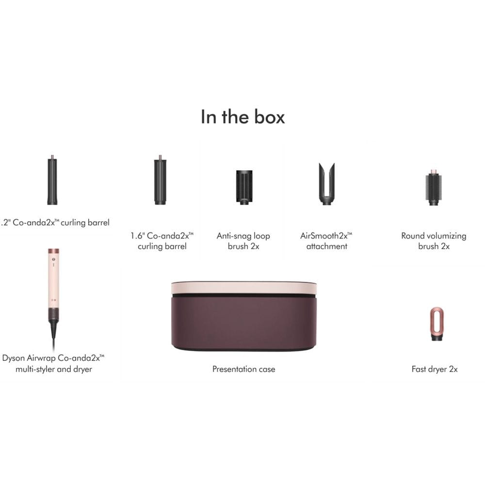 Dyson Airwrap HS09 Co-anda 2x Multi-Styler & Dryer with 6 Styling Modes, 7 Attachments, Co-anda Curling Barrels & No Heat Damage | Ceramic Pink/Rose Gold