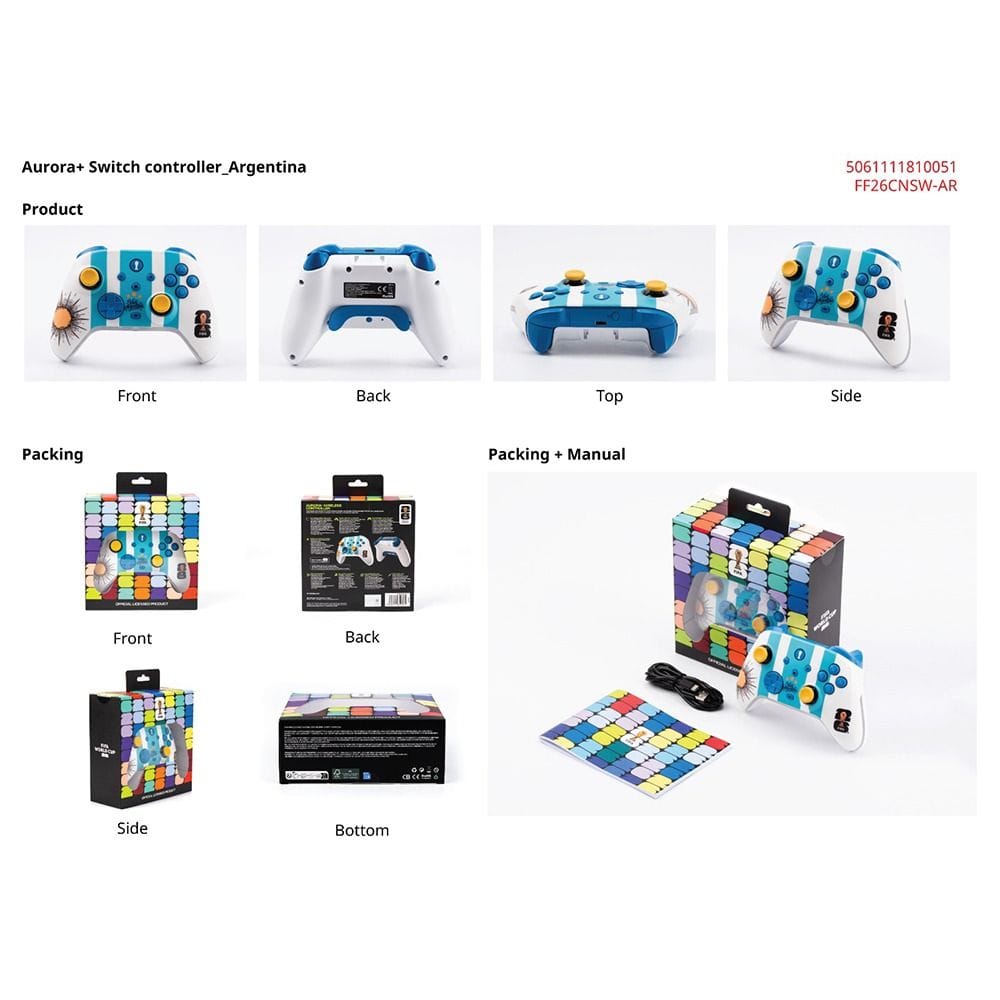 FIFA World Cup 2026 Official Licensed Product | Gaming Controller|FF26CNSW-AR