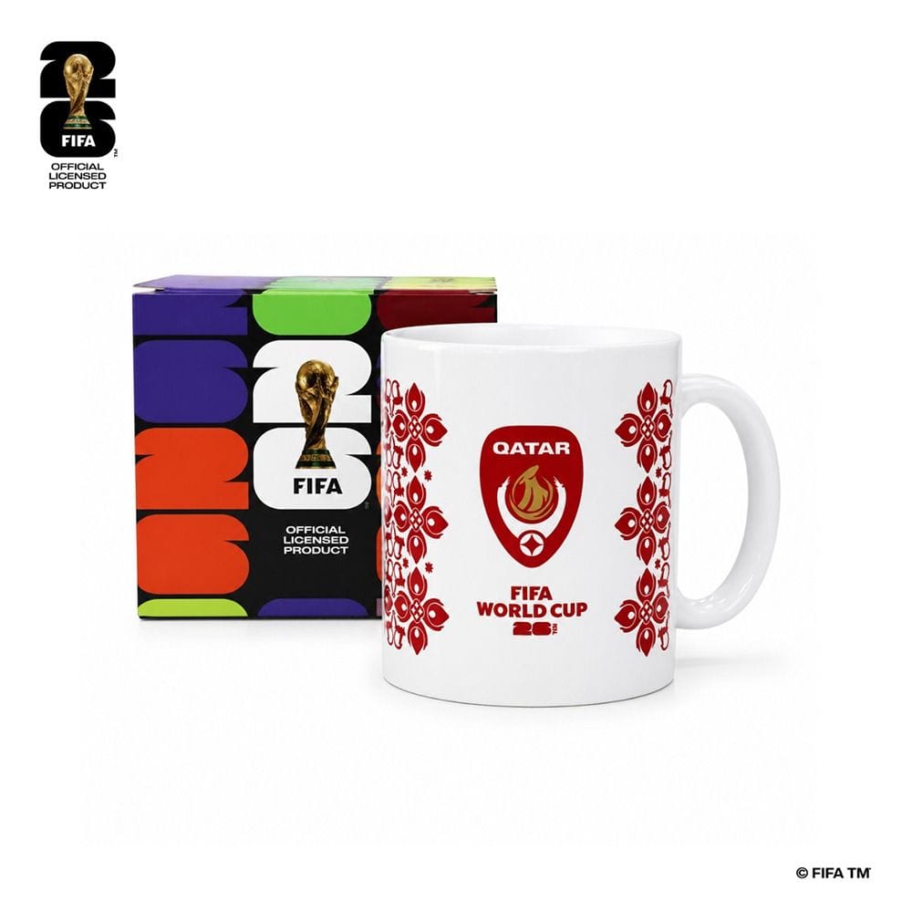FIFA World Cup 2026 Official Licensed Product | Qatar FIFA 26 regular Ceramic Mugs|F26-MG-0005-QAT