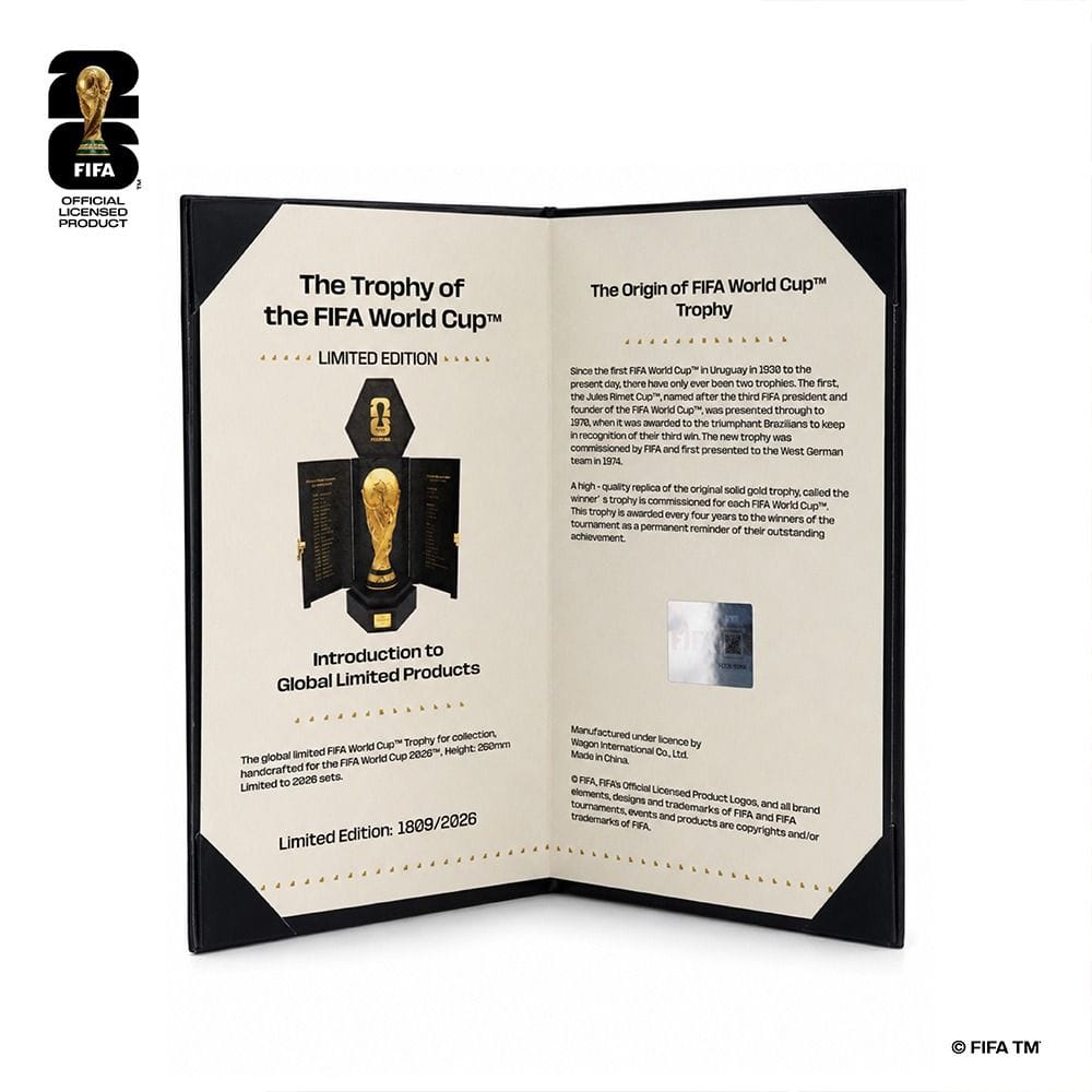 FIFA World Cup 2026 Official Licensed Product | 260mm Premium Trophy Replica​|F26-PKTR-0001