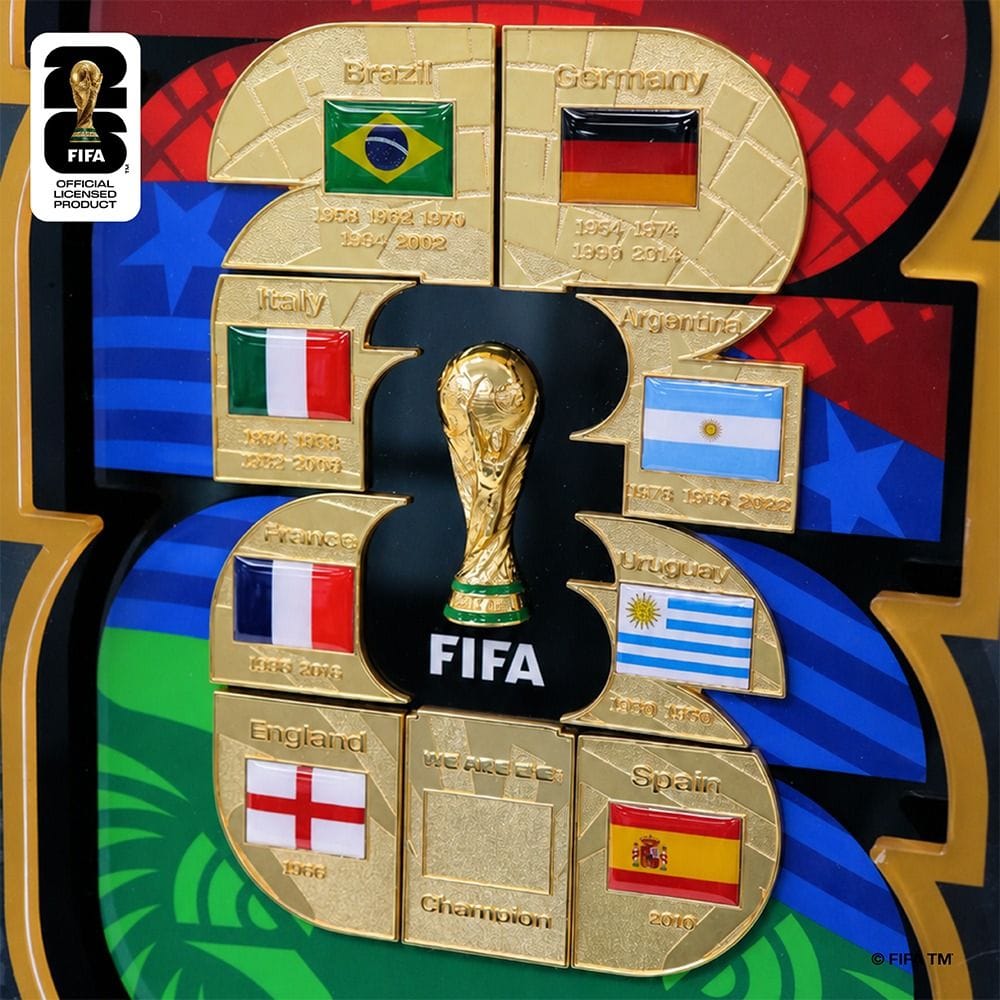 FIFA World Cup 2026 Official Licensed Product | World Champion Pin Collection Set (DIY Champion Flag)|F26-PKPN-0001