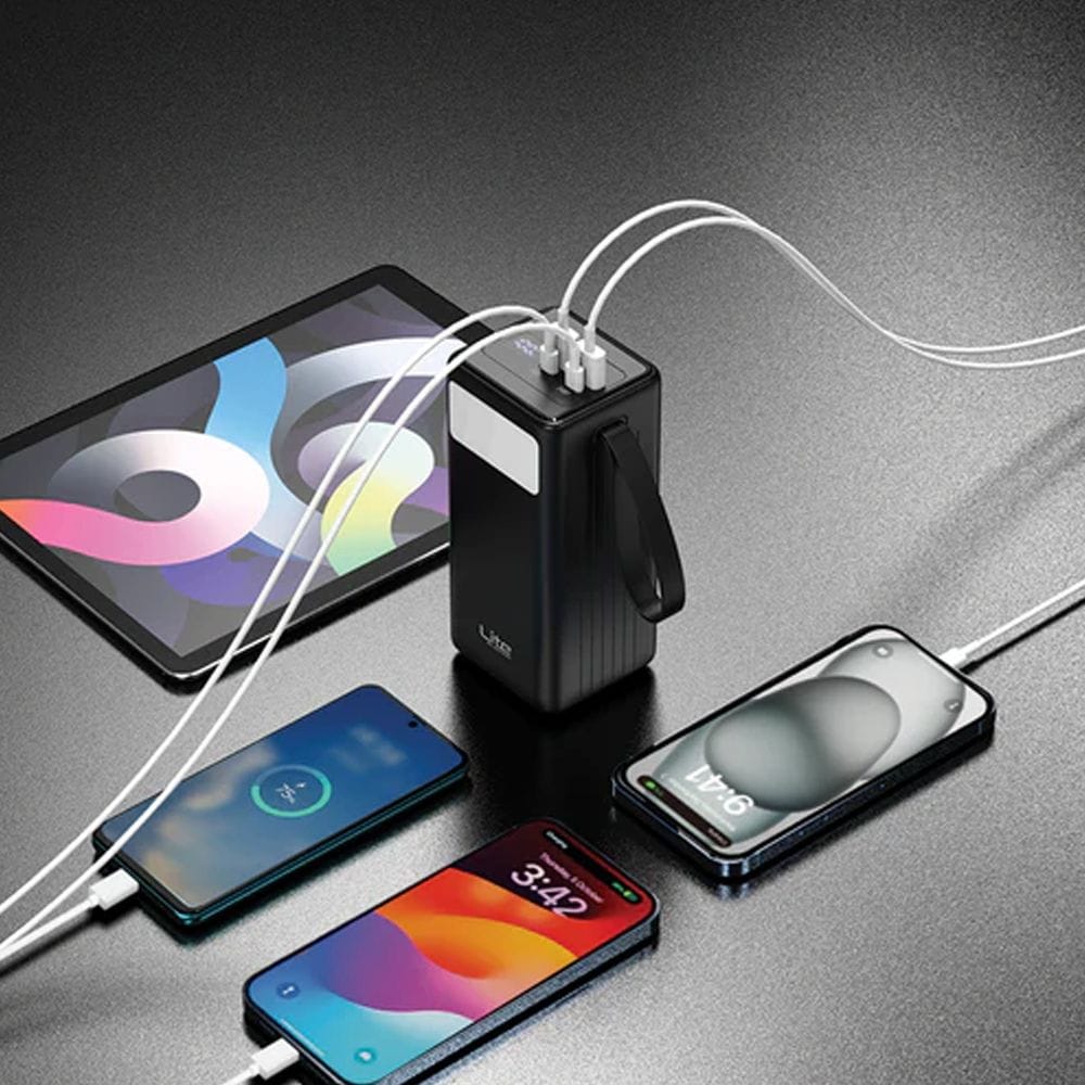 Moxedo Lite Multi-Port Mini Power Station 40000mAh with 65W Output & Portable Backup Power | Black - ML-PB020